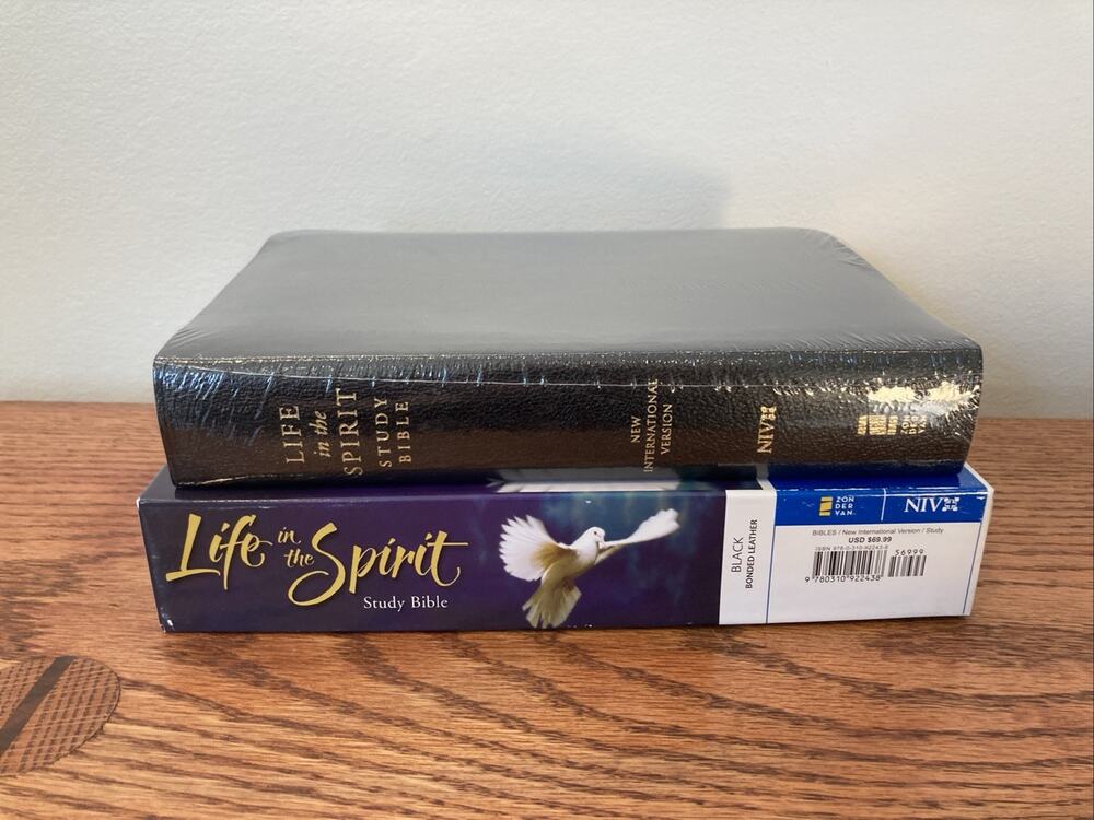 Sealed! NIV Life in the Spirit Study bible | Black Bonded Leather | Out of Print